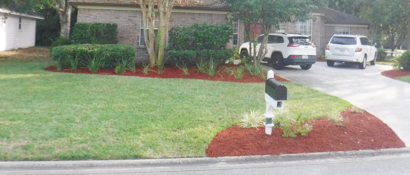 new mulch installed
